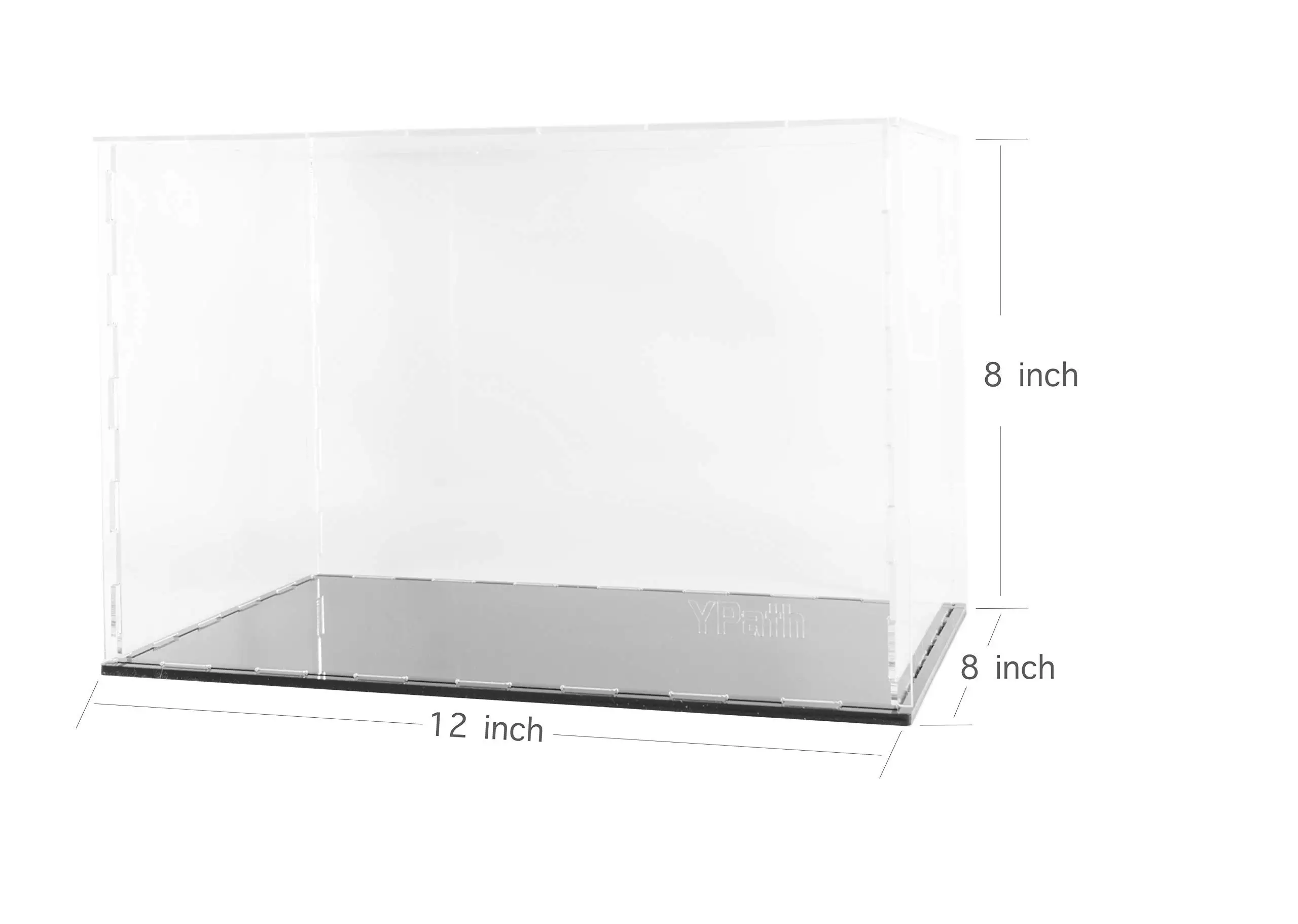 Clear Acrylic Display Case-Assemble Countertop Box for Display-Clear Display Box,Dustproof Protection Showcase for Toy Collectib