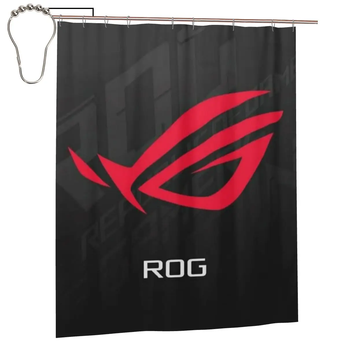 

Водонепроницаемая шторка для ванной Asus Rog из полиэстера с крючками