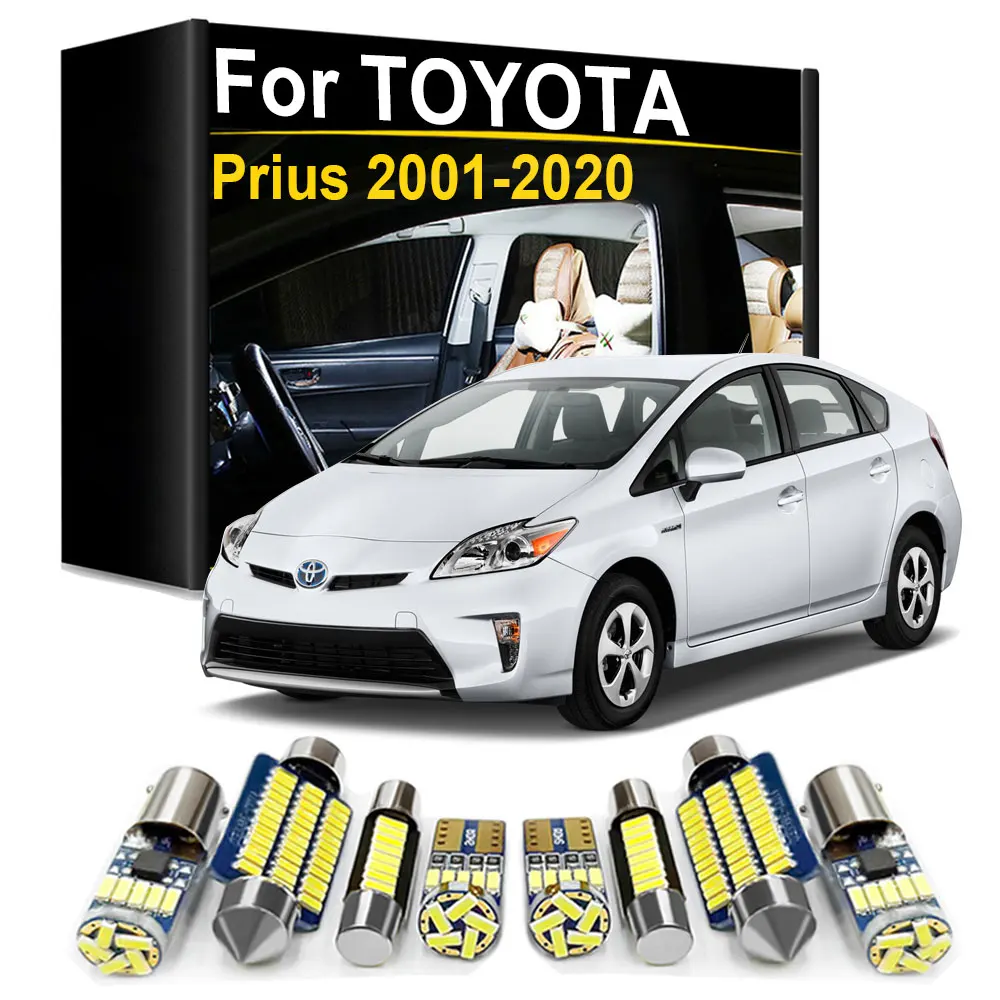 LED-Innenbeleuchtungsset Canbus für Toyota Prius 2001-2005 2006 2007 2008 2009 2011 2012 2013 2014 2015 2016 2017 2018 2019 2020