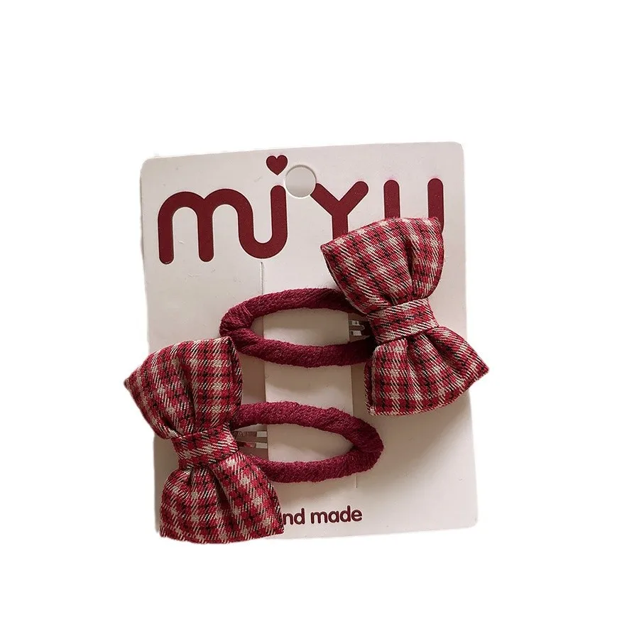 2026 السنة الجديدة لطيف الأحمر القوس دبابيس الشعر الأطفال الفتيات طفل مقاطع الشعر دبوس المشابك اكسسوارات مشبك شعر أغطية الرأس غطاء الرأس حلية #5