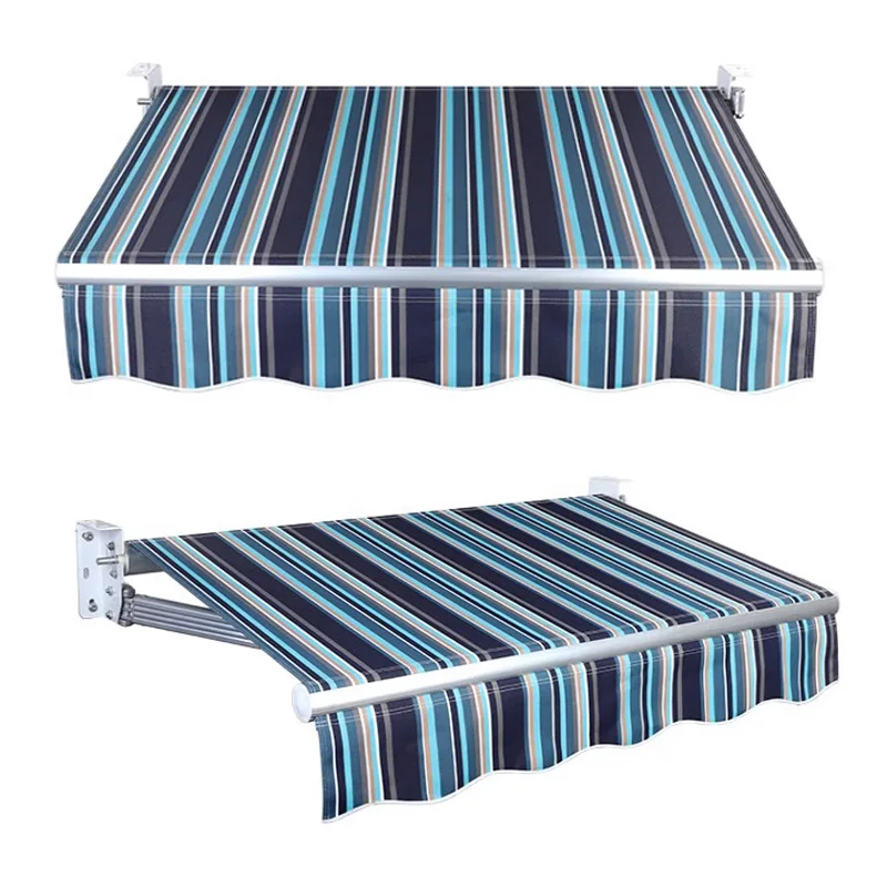 قابل للسحب أكشاك المظلة مظلة من الشمس مظلة السيارة مظلة قابلة للطي مع جدران جانبية 4x2 متر للاستخدام في الهواء الطلق #2