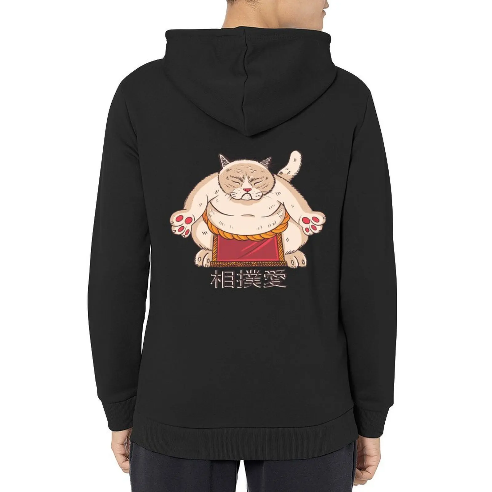 

SUMO CAT Hoodie men's clothing men clothing men's coat anime clothing new in hoodies & sweatshirts