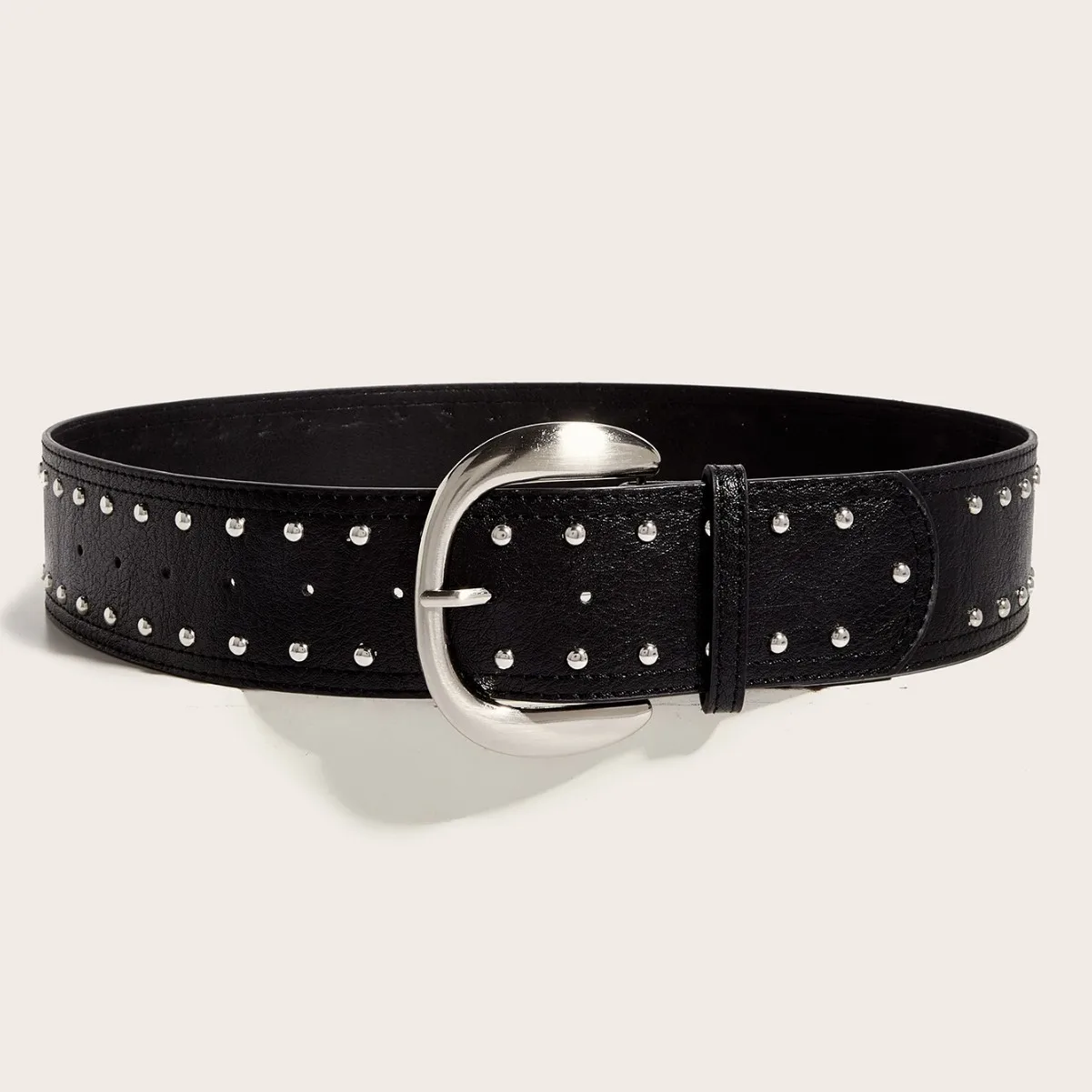 المرأة موضة برشام بولي Leather الجلود الشرير مشد الإناث Cummerbund معطف حزام فستان Decration حزام عريض J1357