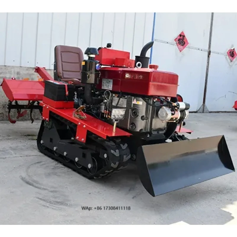 Car Mounted Agricultural 35Hp 25Hp 50Hp Rotary Crawler Cultivator With Low Price and Various Accessories