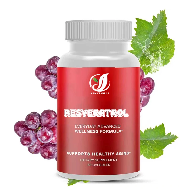 

Resveratrol 600mg, daily antioxidant supplement - vegan, non GMO, gluten free