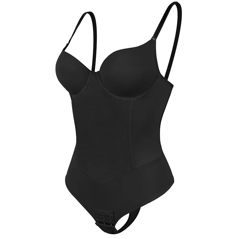 Thongs Bodysuit Shapewear Women Full Body Shaper Waist Trainer Steel Bones Tummy Control Underwear F