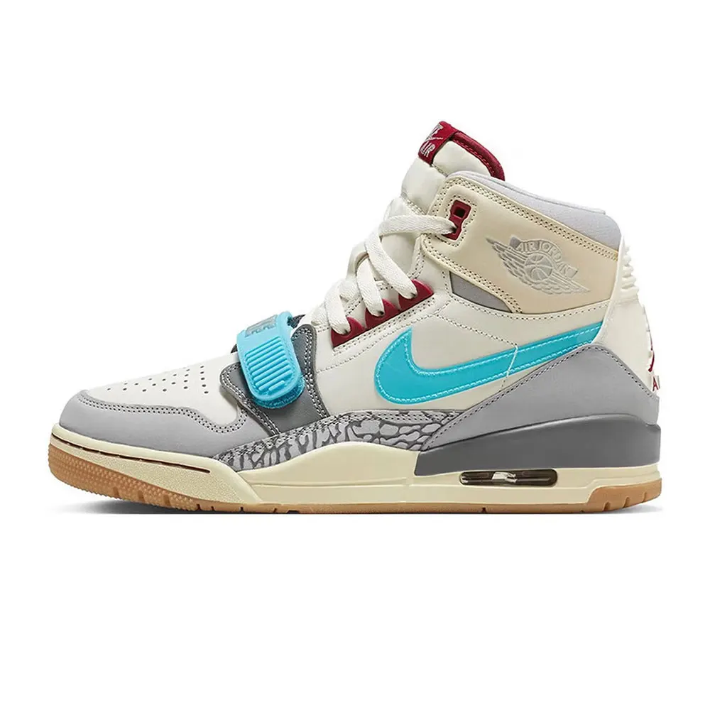 Jordan Legacy 312 Leather Trend Slip-Resistant Durable Supportive Lightweight High-Top Retro Basketball Shoes Men's FB1875-141