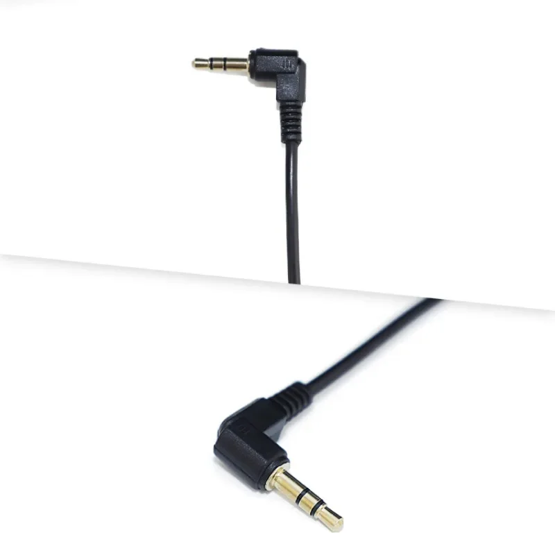 Kabel Adaptor Audio, 0.5m 1m 4 tiang Stereo 2.5mm ke 3.5mm Jack 90 kanan siku Male ke Male