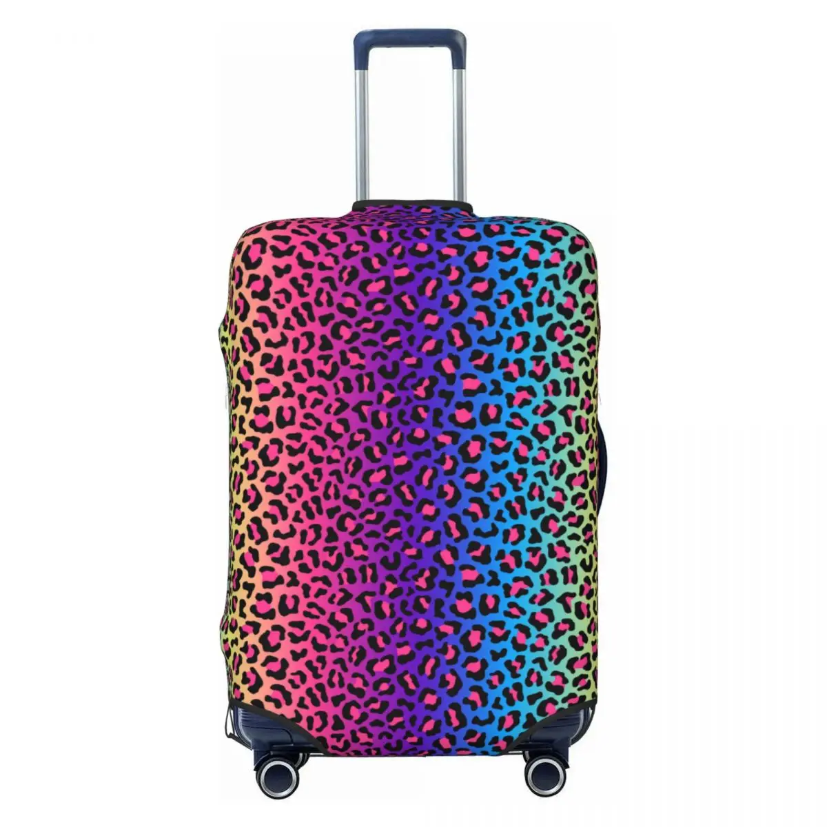 

Custom Colorful Animal Skin Leopard Print Luggage Cover Elastic Travel Suitcase Protective Covers Suit For 18-32 inch