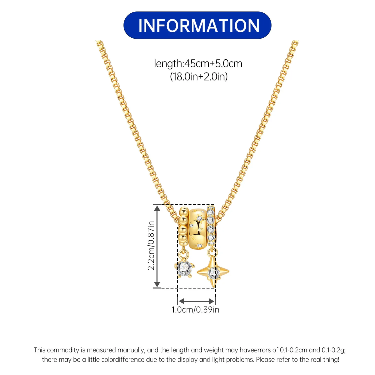 Orstarry S925 Sterling Silber Stern Blauer Mond Sonne Halskette für Frauen Geburtstag Originelle Geschenke Mode Feiner Schmuck – Detail 24