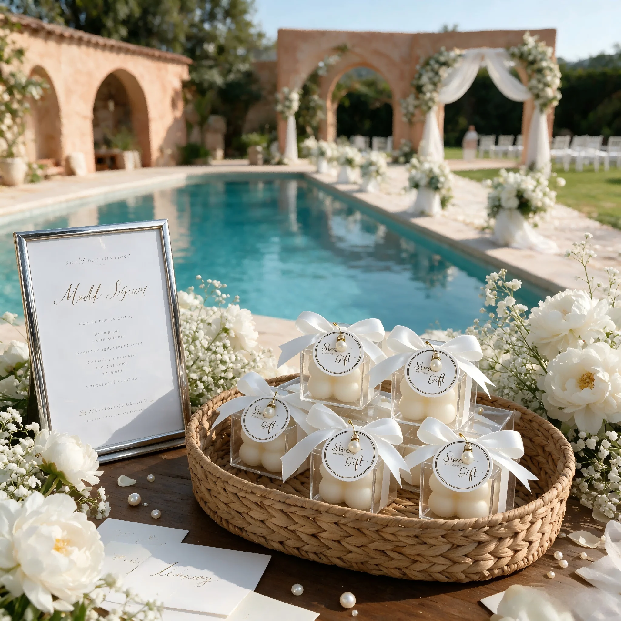 Scented Candle Set - 10/20 مجموعة شموع فقاعية للزفاف كهدايا