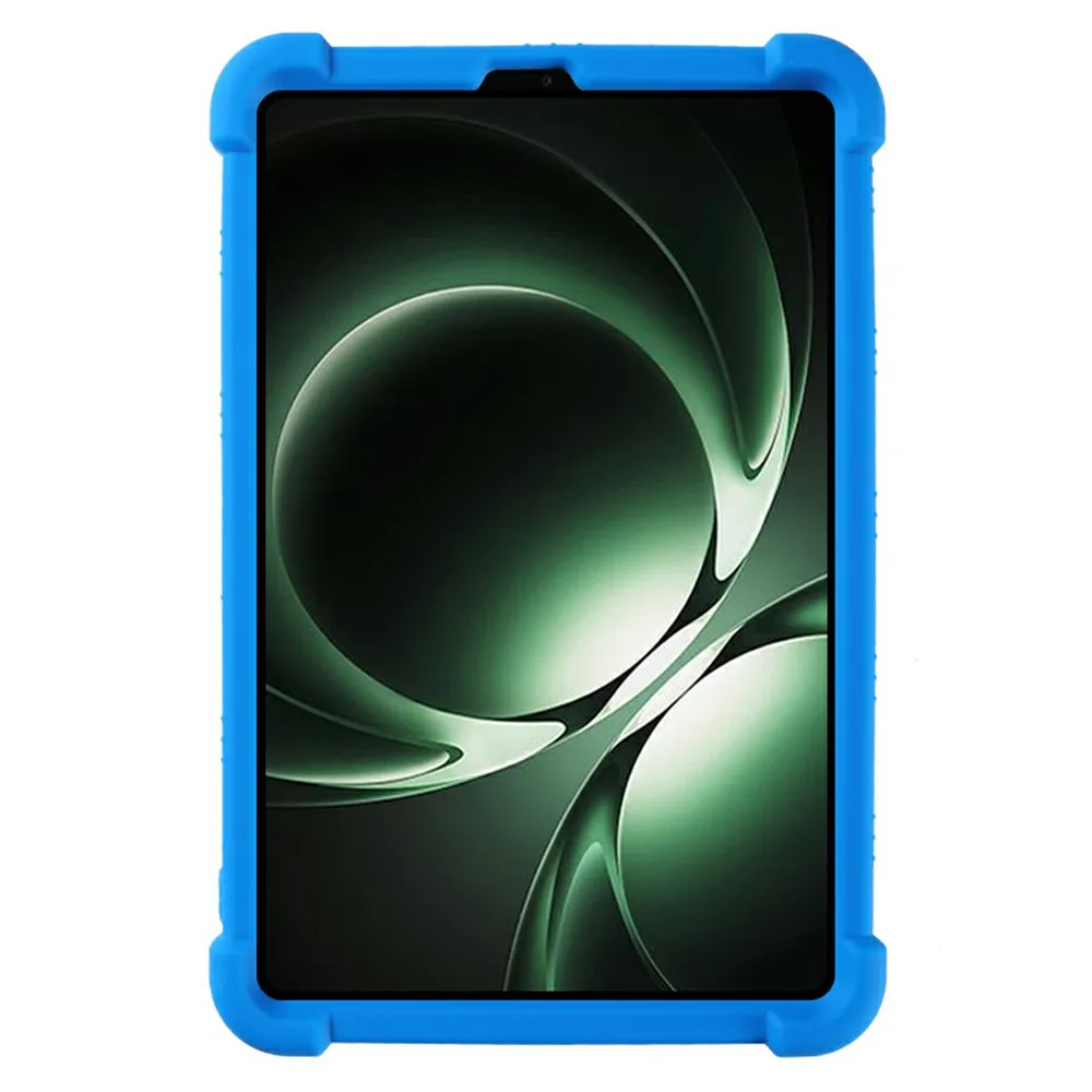 For Xiaomi Pad Mini / Redmi K Pad Silicone Case with Kickstand Rugged Protective Cover - Dark Blue
