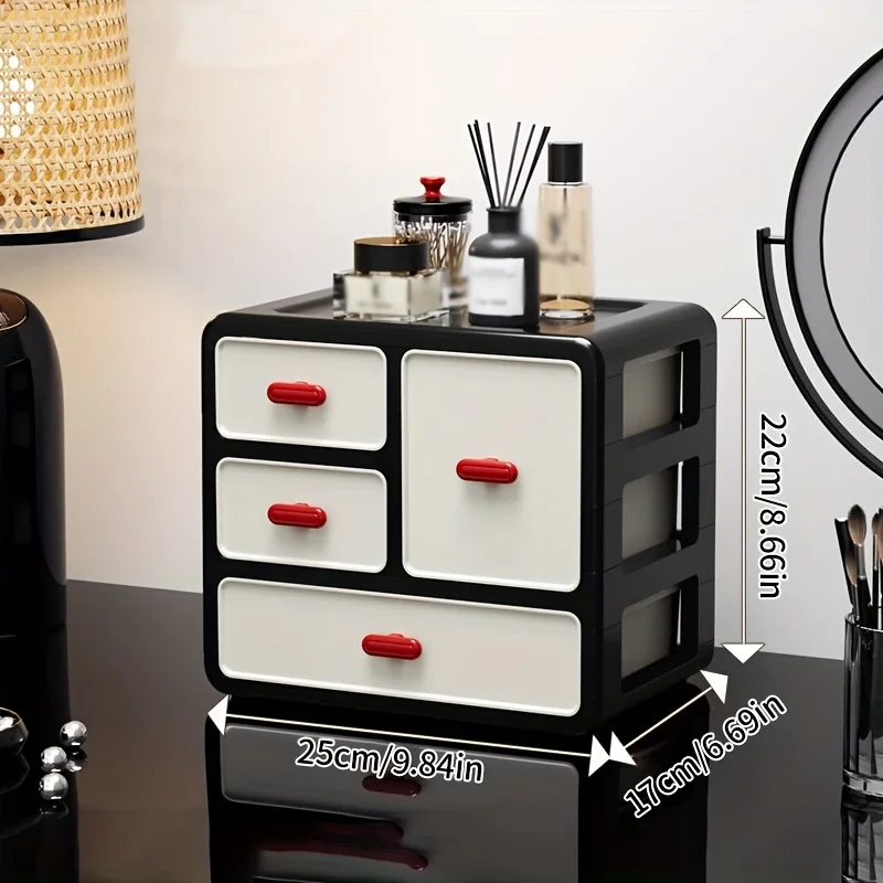 

Desk and Drawer Storage Units, 3/4-tier Desk Organizers with Drawers, Multifunctional Desk Organizers and Accessories