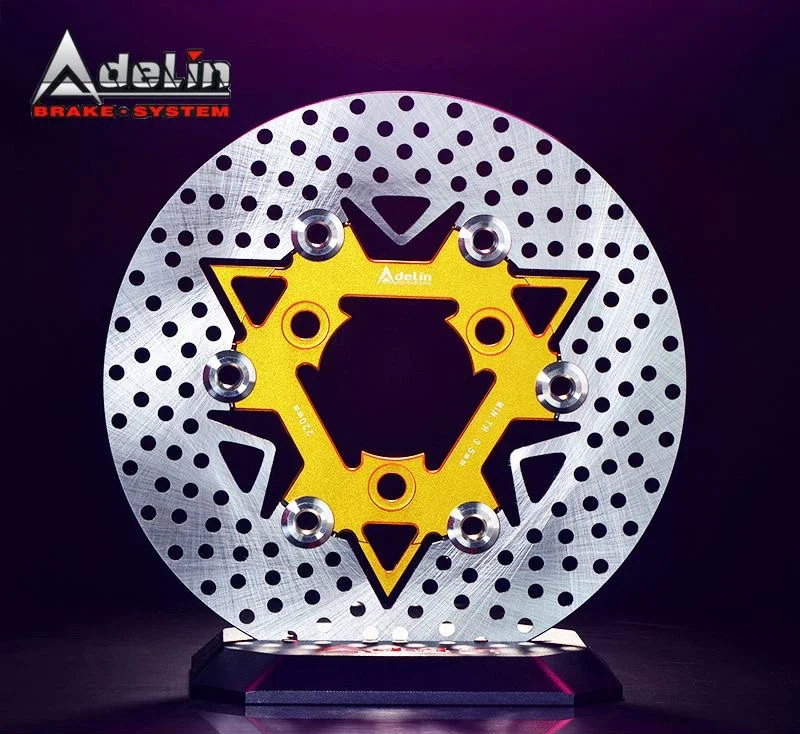 Original Adelin Aluminum alloy 220mm Floating disk motorcycle brake disc brake pads  Rapid cooling motorcycle rear disc brake