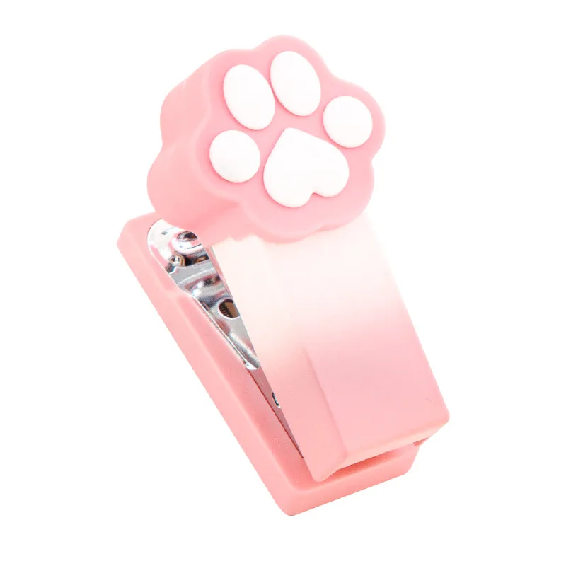 Gradient Macaron Mini Cat Claw Stapler for Student Office Portable Binding Supplies Stapler for Learning