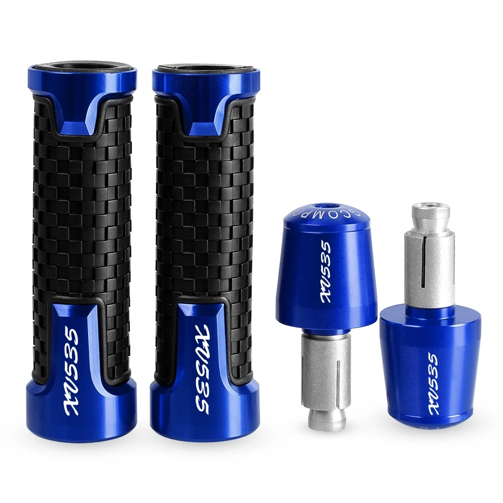 

Motorcycle Accessories For YAMAHA YZF XV535 XV 535 1988-2002 2003 2004 7/8" 22MM Handlebar Hand Grips Handle Bar End Cap plug
