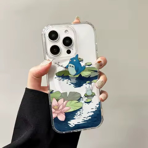 T-Totoros Magnetic Case for Samsung Galaxy S25 Edge S24 S23 S22 S21 Ultra Plus FE A56 A55 A54 A36 A35 A26 A16 A15 Hard Cover