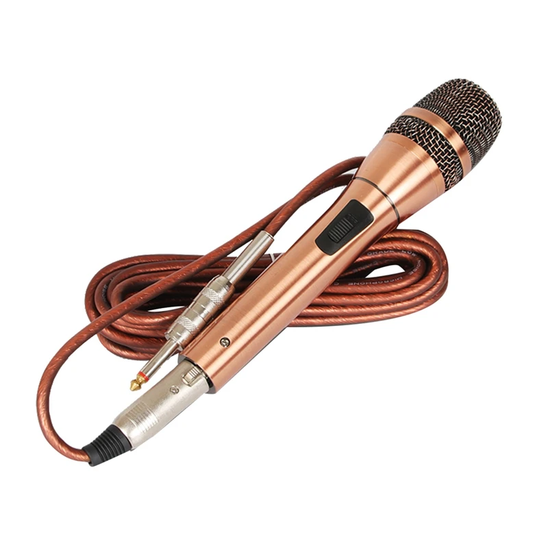 Universal Wired Handheld Dynamic Microphone Noise Isolation Mic For Outdoor Karaoke Meeting Singing