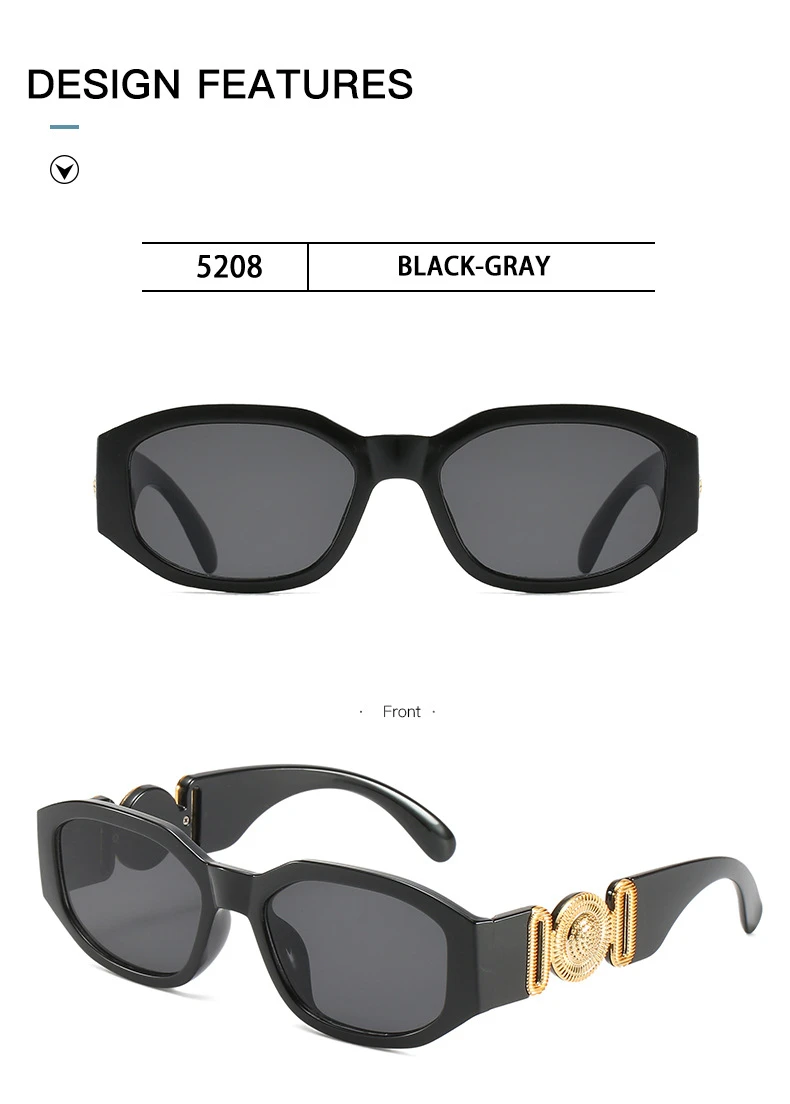 Vintage Quadratische Luxus Kleine Rahmen Sonnenbrille Männer Frauen Rechteck Marke Design Fashion Square Sonnenbrille Shades Vintage Gläser – Detail 11