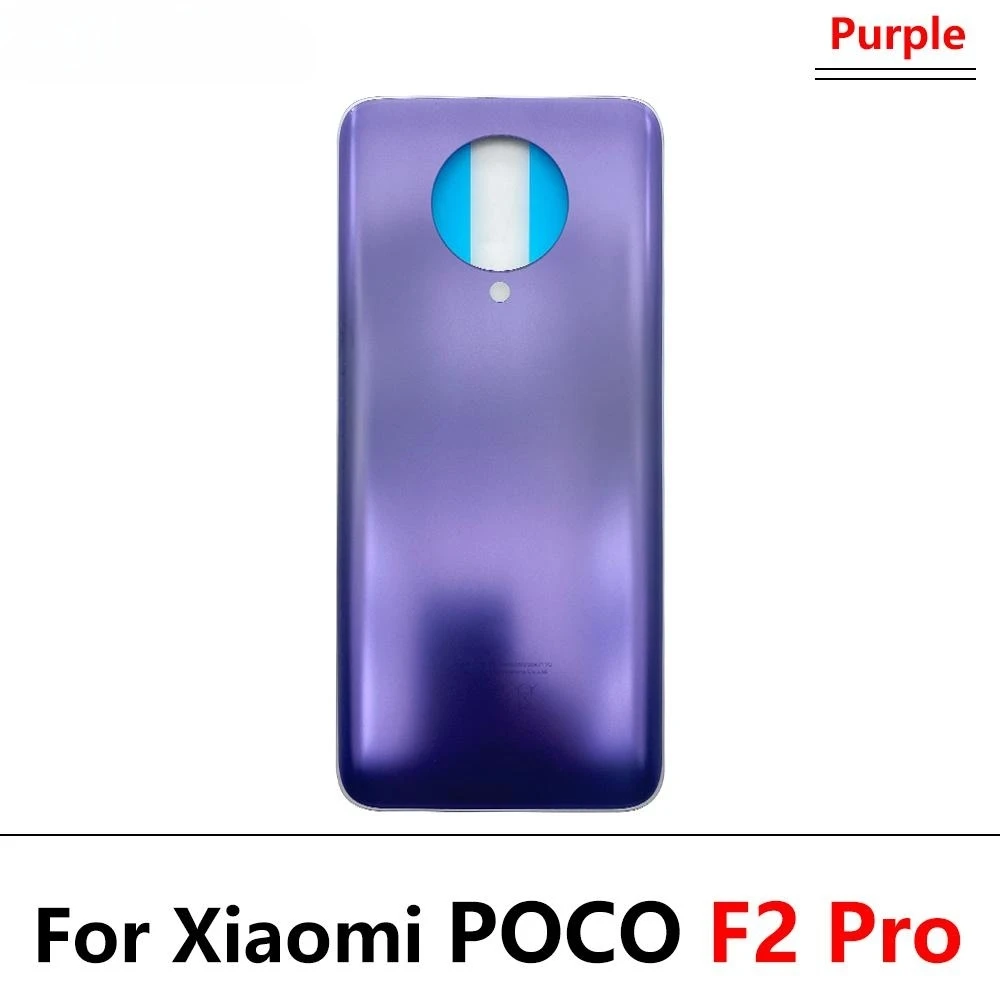 New For Xiaomi Poco F2 Pro Battery Back Cover Glass Rear Door Replacement Housing STICKER Adhesive