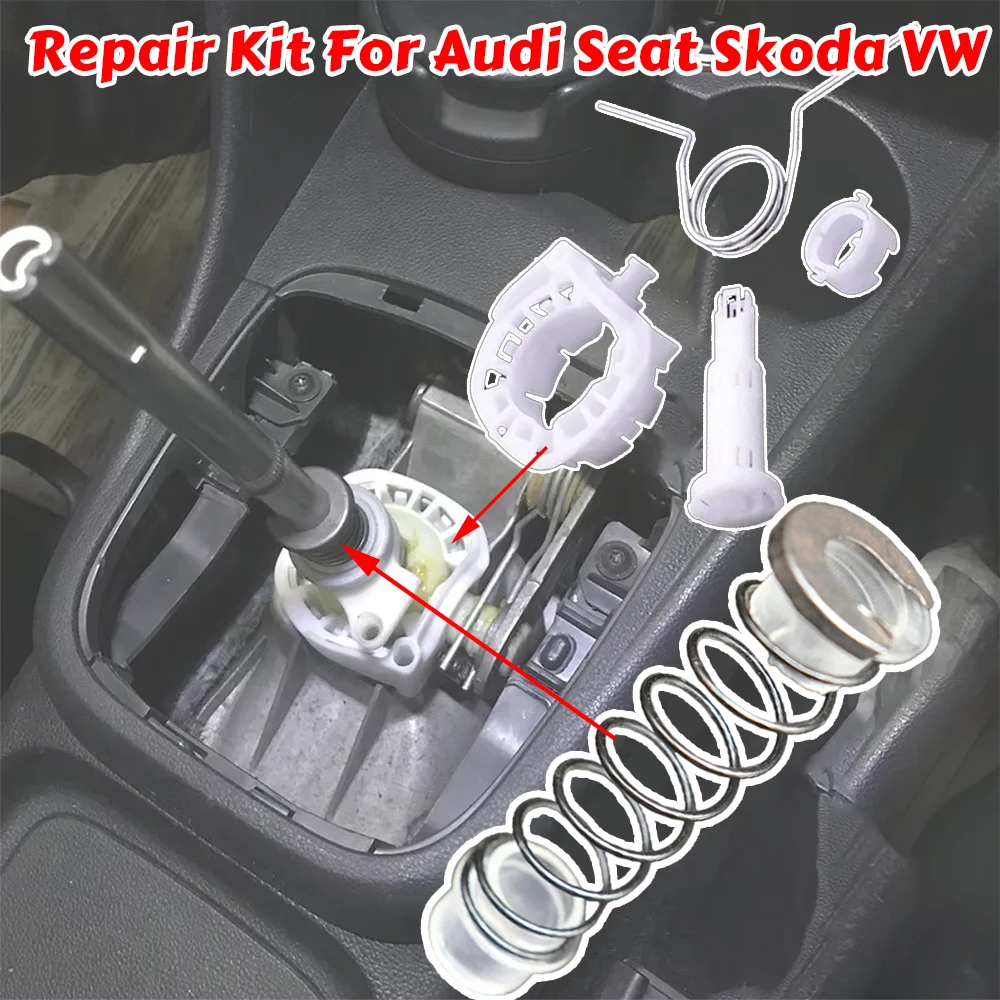 Shifter GearBox Stick Lever Rod Spring Repair Kit For Audi Seat Skoda VW Reverse Gear Shifting IssueFix Manual GearboxSpare Part