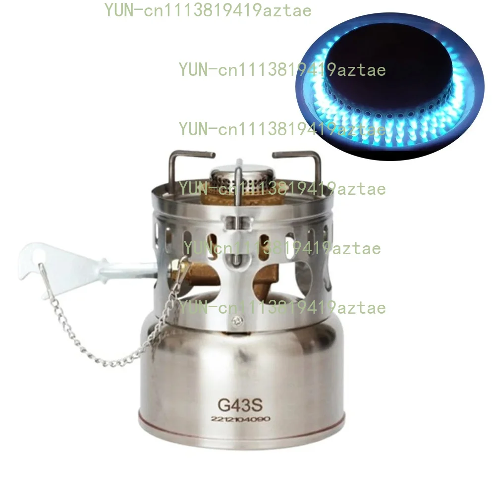 Mini Portable Liquid Fuel Camping Stove Silent Burner Stainless Steel 200ml Tank Easy Storage Outdoor Stove
