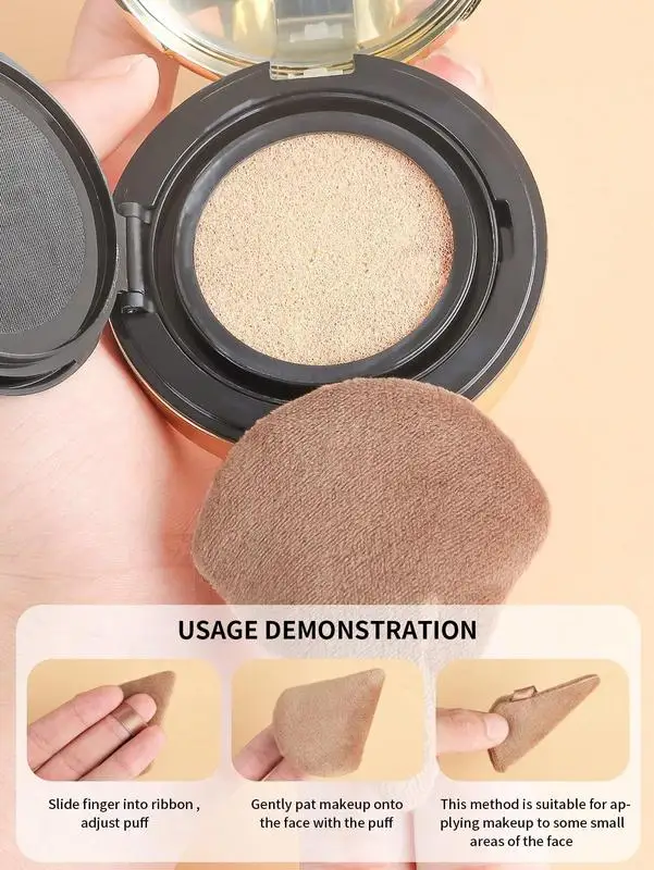 10 مجموعة منتفخة مسحوق متعددة الألوان مجموعة نفخة البودرة متعددة الألوان مثلث على شكل قلب مسحوق نفخة مستحضرات التجميل القطن #6