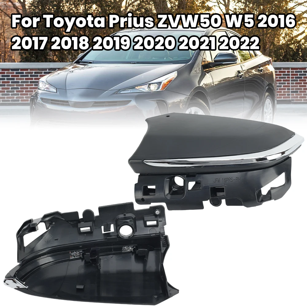 Cubierta Inferior de Espejo Retrovisor para Toyota Prius ZVW50 W5 2016 2017 2018 2019 2020 2021 2022, Tapa Inferior de Espejo Lateral, Accesorios para Automóviles