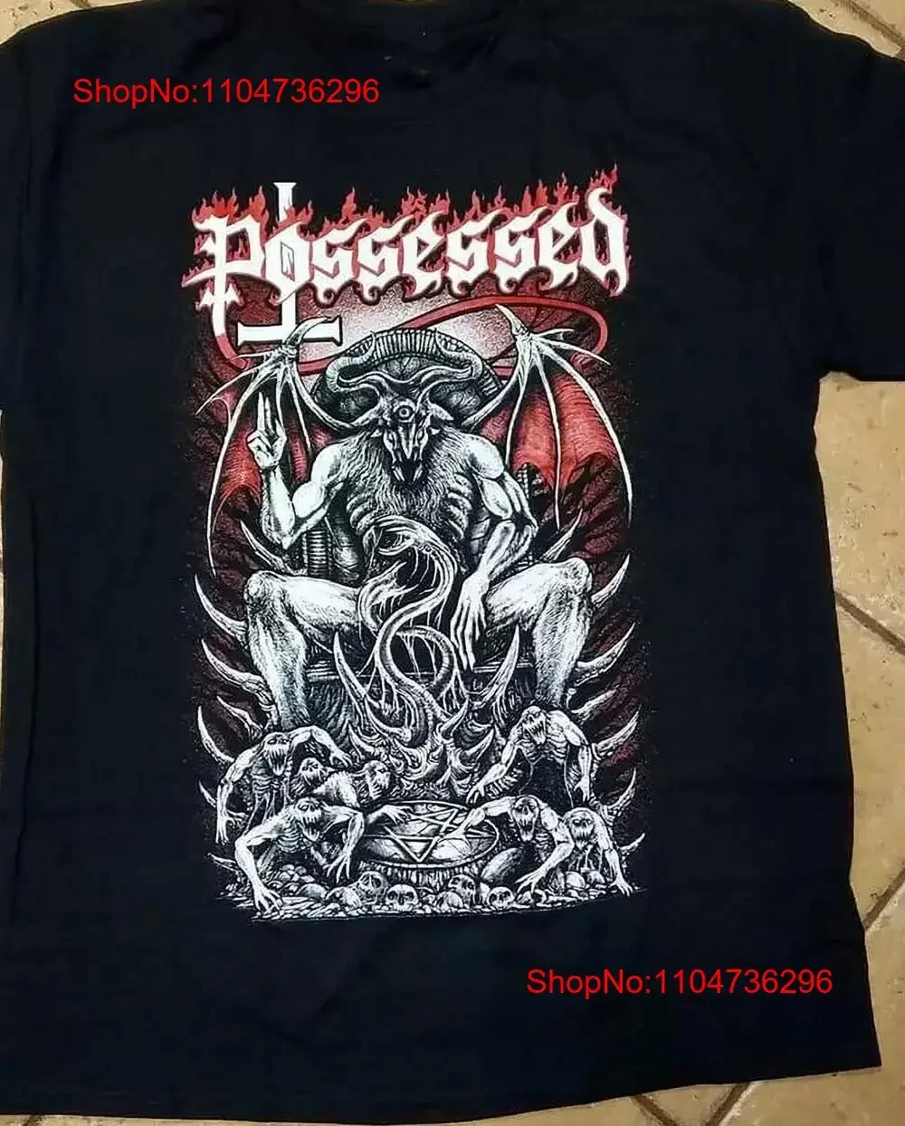 VTG Possessed band album black T shirt short sleeve All sizes S 5Xl XY579 vintage Washed Unisex Stylish Stretched homme