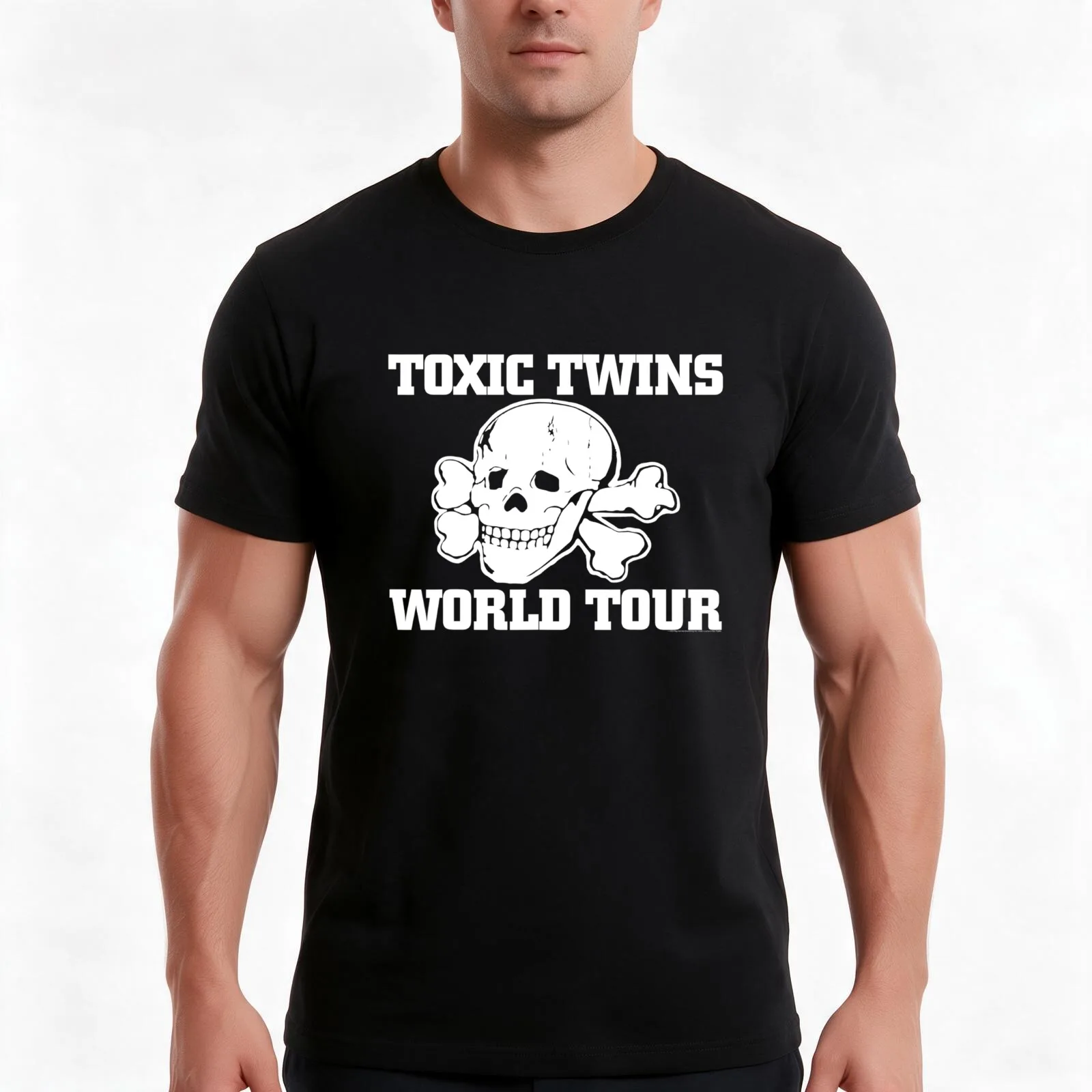 Toxic Twins World Tour T-Shirt Summer Casual Cotton Tee Oversized Streetwear Tops Vintage Graphic Print Unisex Men Women