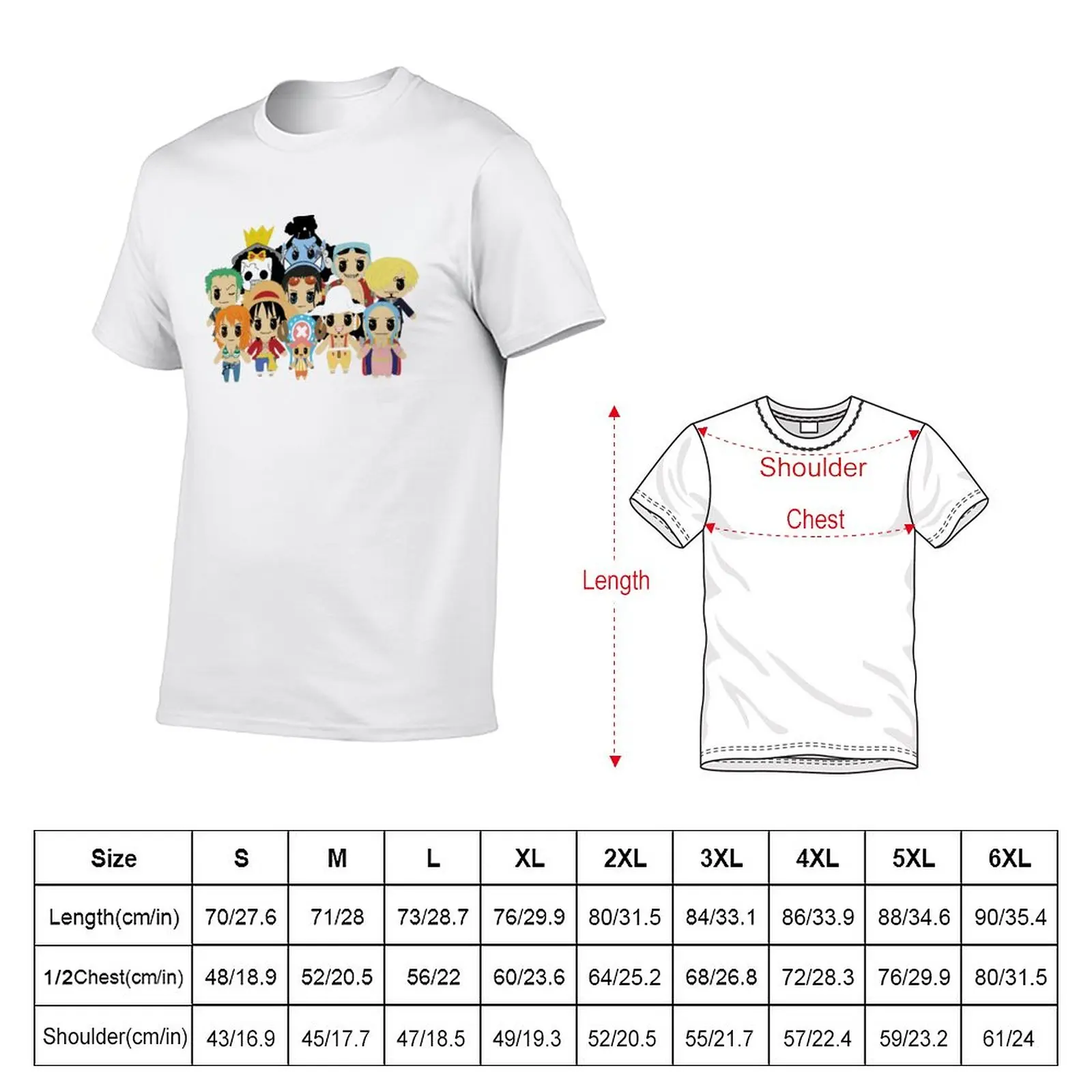 Hats of Straw Crew With Jinbe And Nefertari Vivi T-Shirt kawaii clothes boys white t shirts Blouse mens clothes