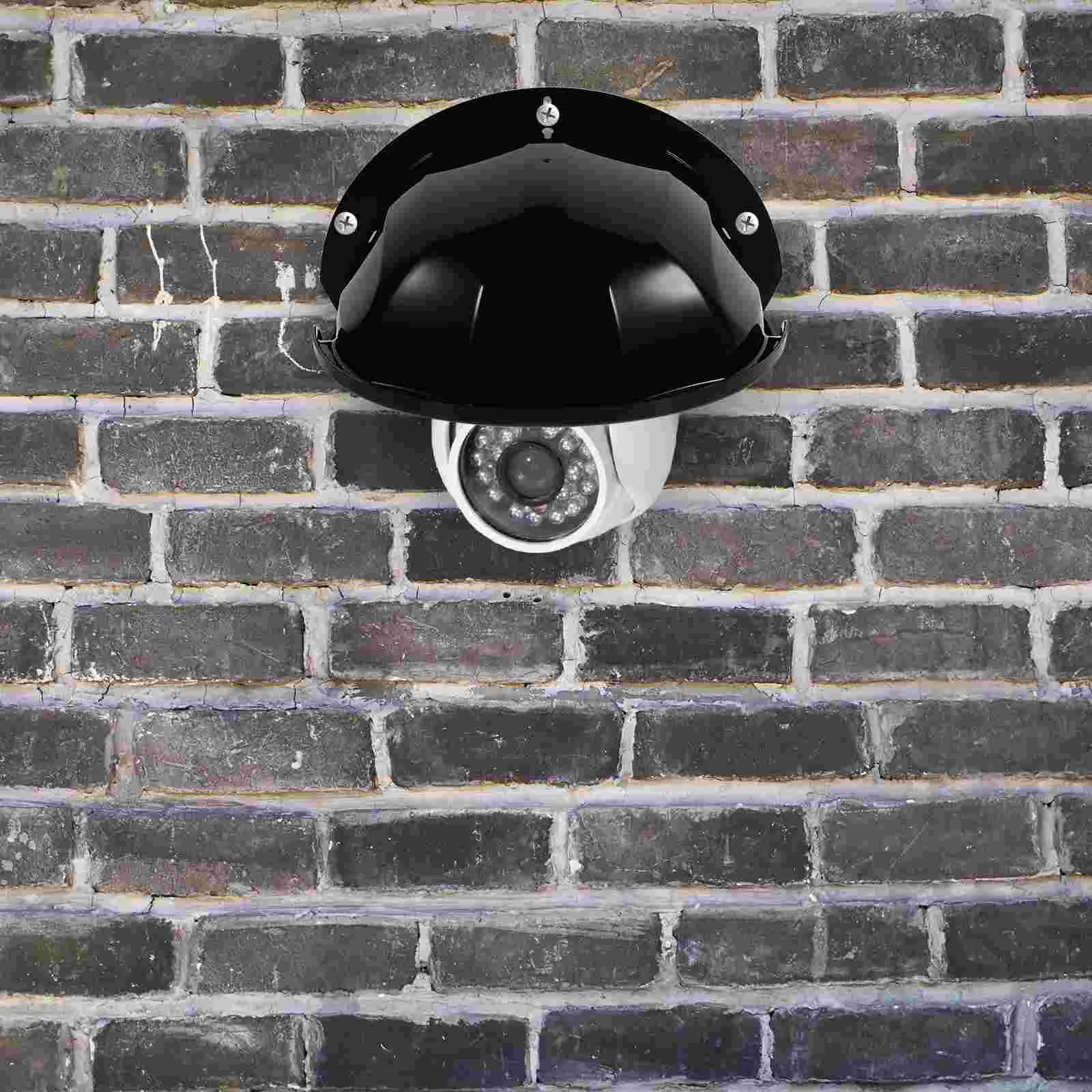 Campanello per telecamera Copertura antipioggia Telecamere esterne Paralume di sicurezza Cancello in ABS nero esterno