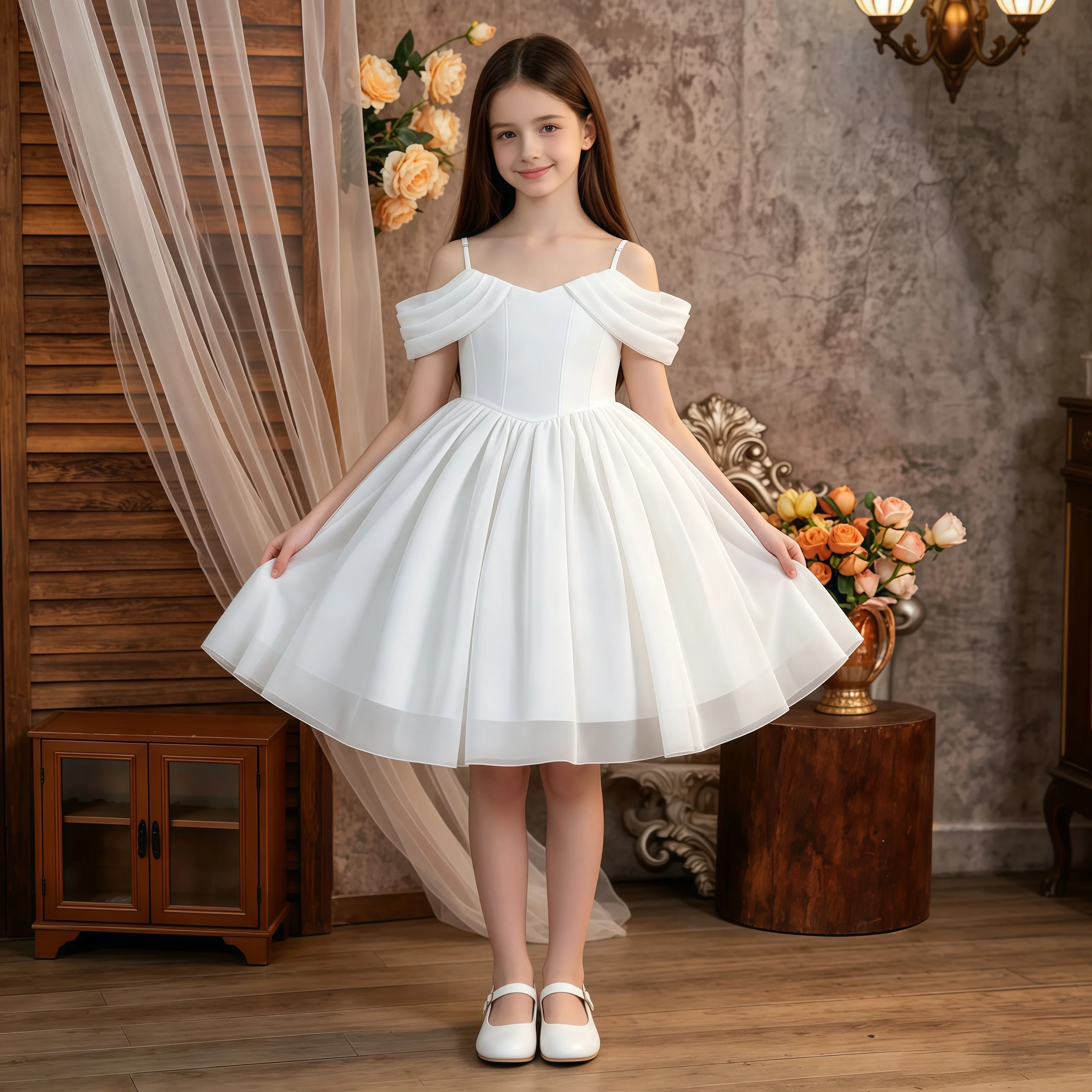 Elegante Tauf-, Brautjungfern-, Party-, Mädchenkleider, formelle Hochzeits-, Prinzessinnen-, Ballkleider für Mädchen, Geburtstags-, Abschluss-, Abendkostüme