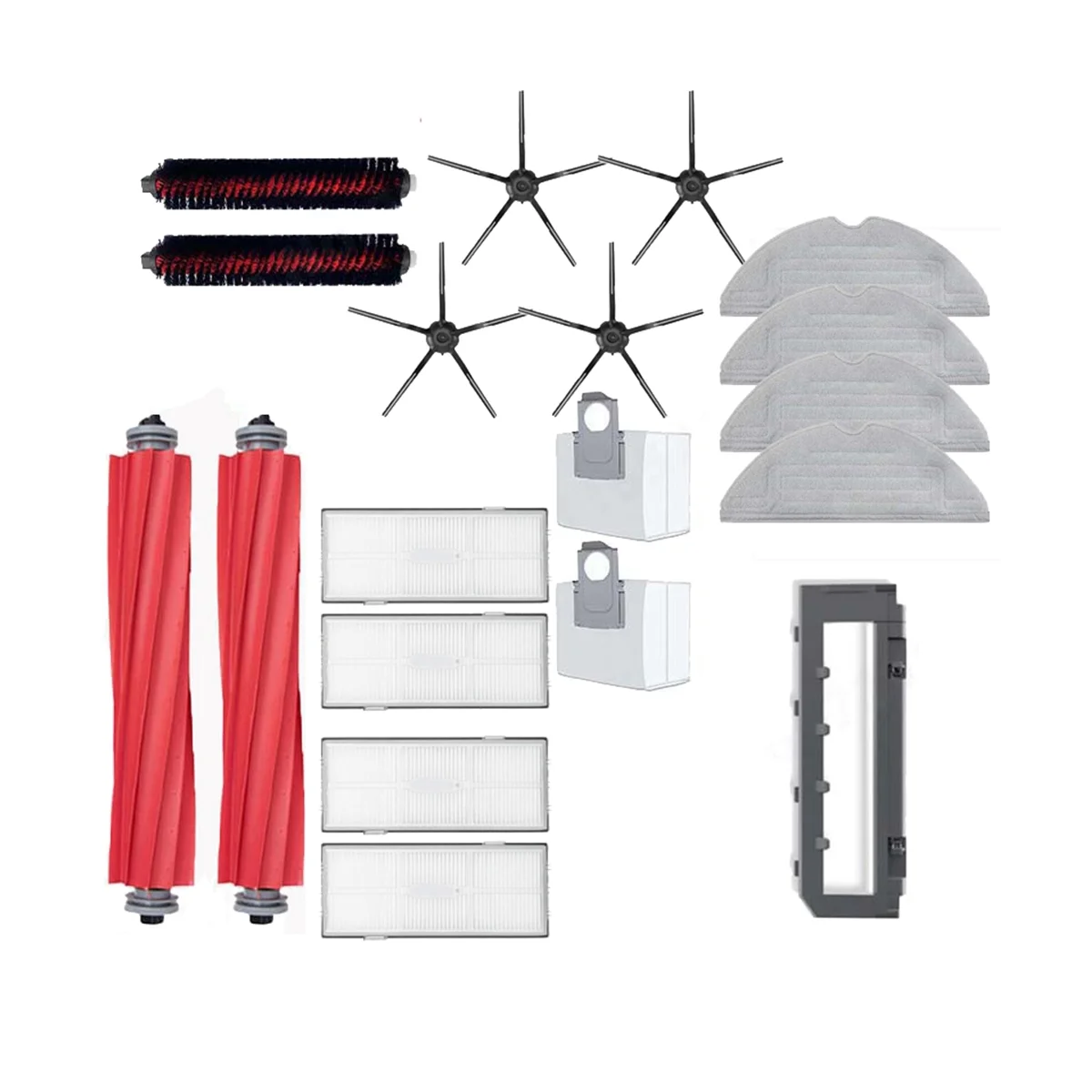 로봇 진공 메인 사이드 브러시 걸레 헤파 필터, 먼지 봉투 청소 액세서리, S7 Maxv Ultra G10S T8 Plus