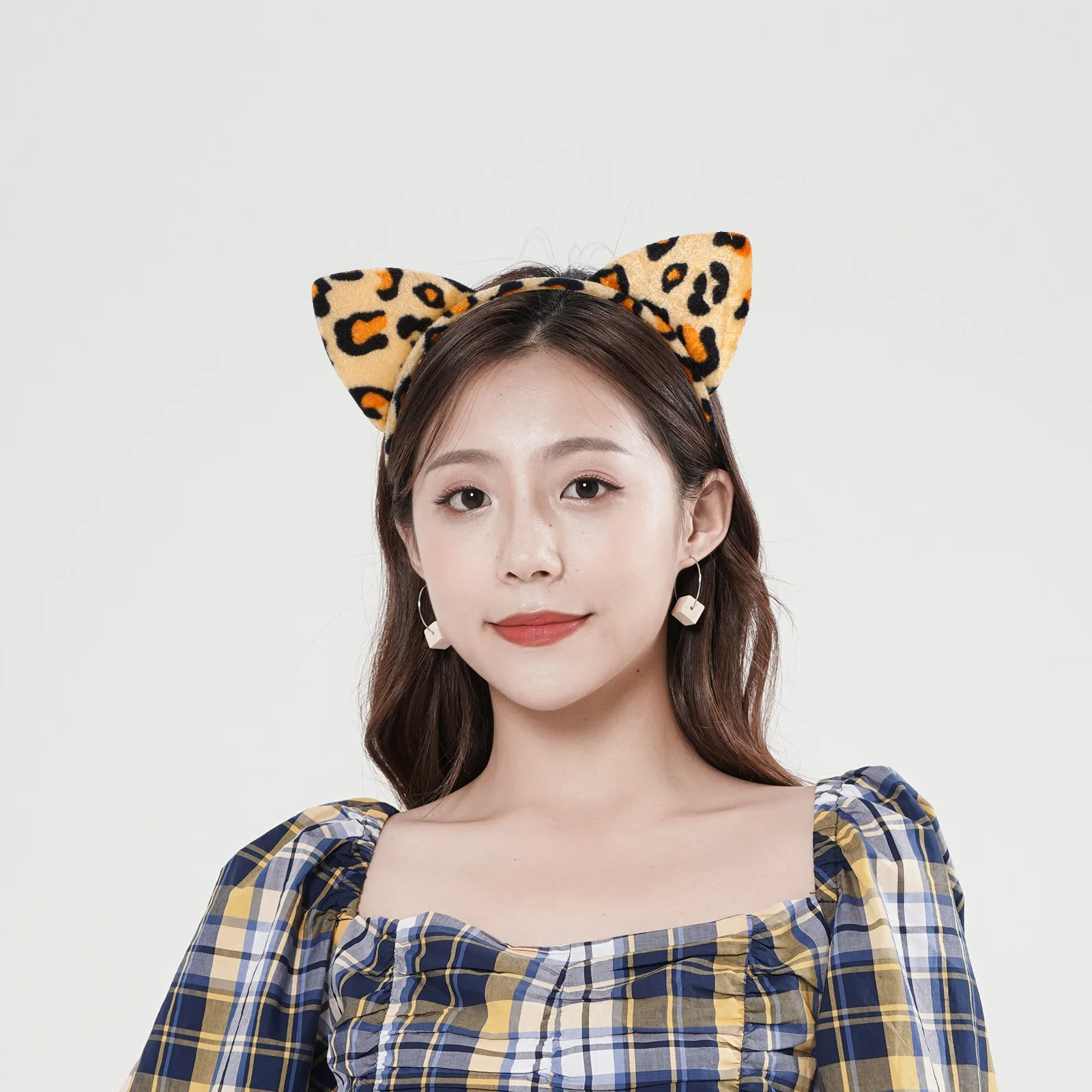 

3pcs Golden Ears Kids Party Costume Headbands Animal New Year Hair Bands Headband Halloween Costume Set Bow Tie Tail