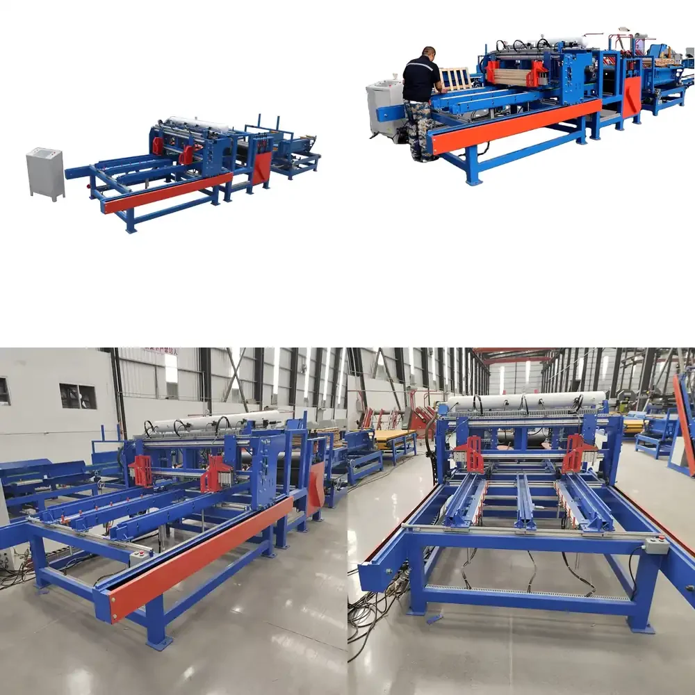 Automatic Operator 1-2 Wooden Pallet Deck Nailing Machine Pallet Making Machine