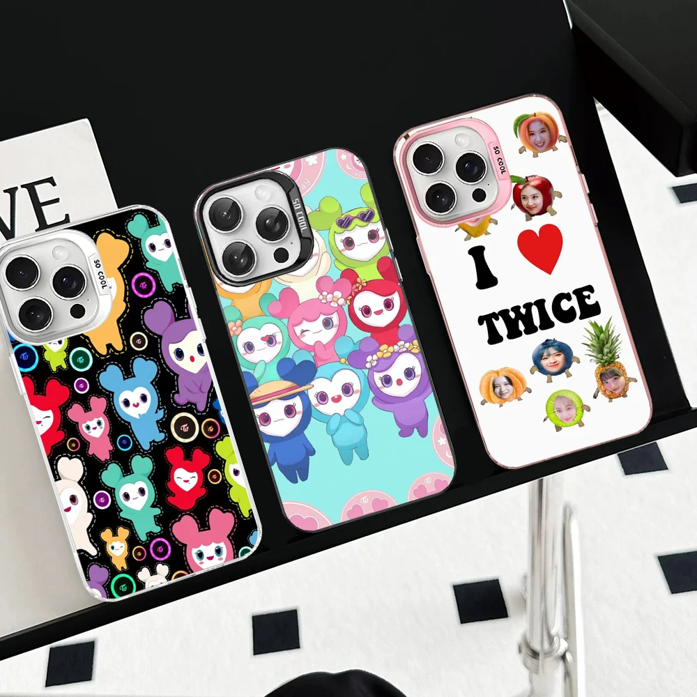 KPOP Girl T-TWICE Phone Case For IPhone 16 15 14 13 12 11 Pro Max X XR XSMAX 8 7 Plus Matte Shockproof Back Cover