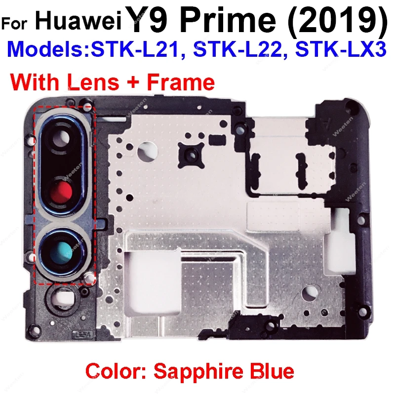 Mainboard Frame Cover For Huawei Y9 Prime 2019 STK-L21 STK-L22 STK-LX3 Back Motherboard Antenna Cover Board Reaplacement Parts