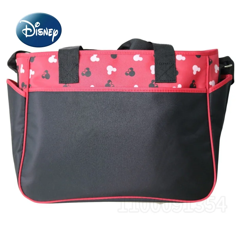 Disney Mickey nuevo bolso de pañales bolso de moda de dibujos animados bolso de bebé de 5 piezas de alta capacidad multifuncional bolsa de pañales