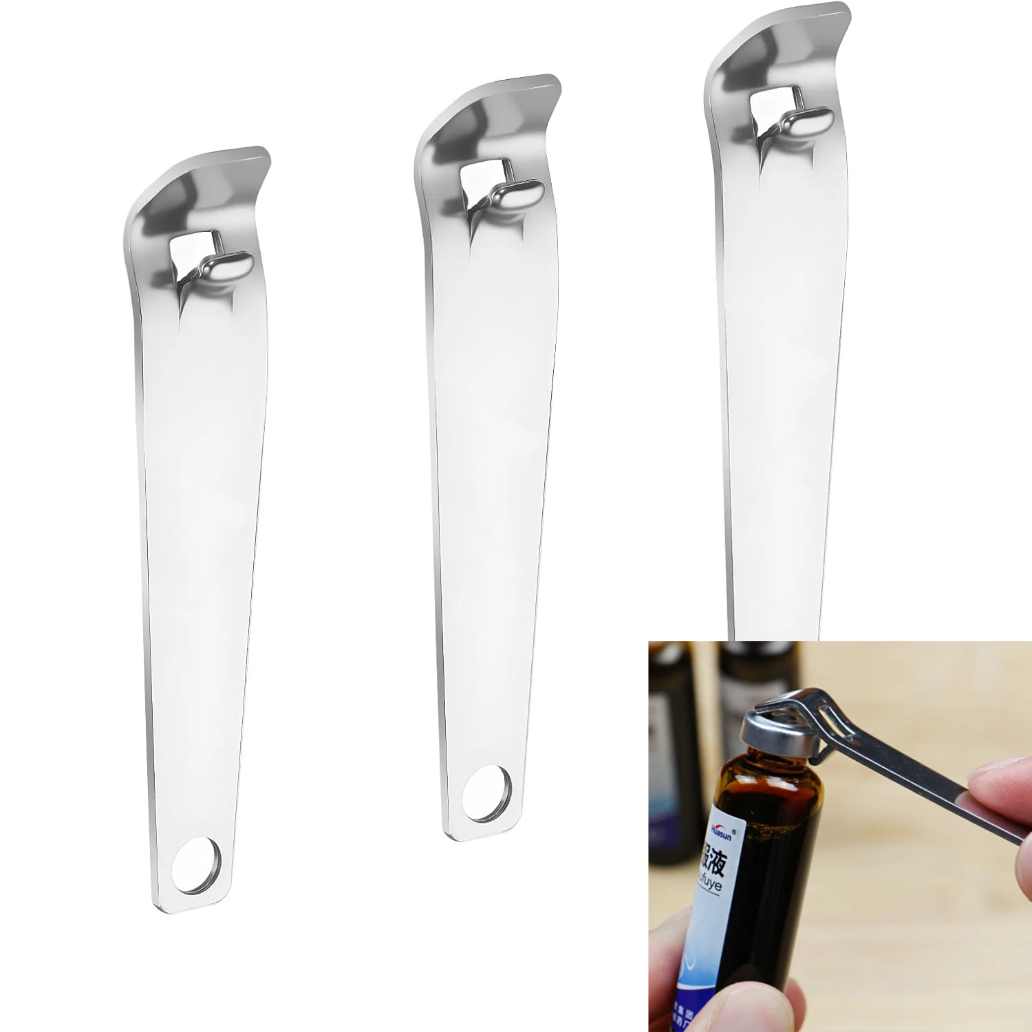 1/5pcs Mini Bottle Opener Phial Cap Remover Oral Liquid Lifter for Clinic Hospital Medicine Beer Can Lifter Soda Beverages Vials