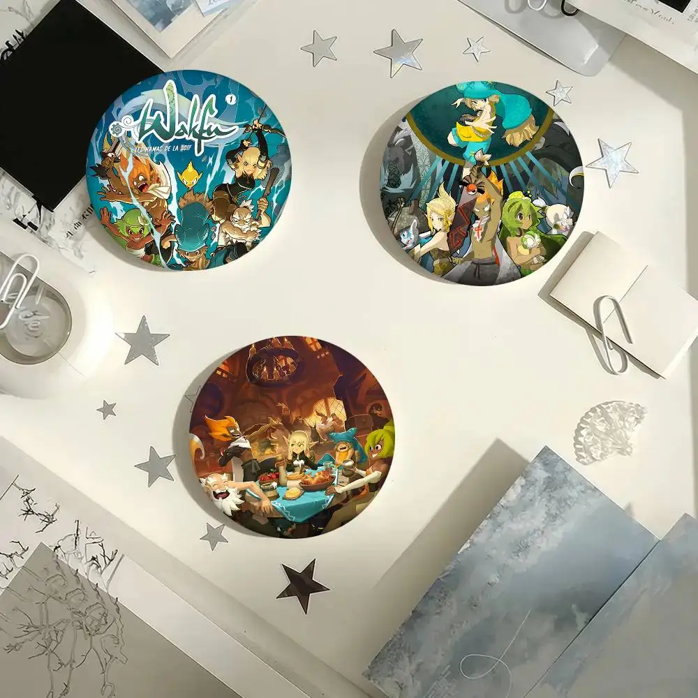 Video Game W-wakfu Round Badge Lapel Pin Backpack Clothing Jewelry Accessories Gift Brooch