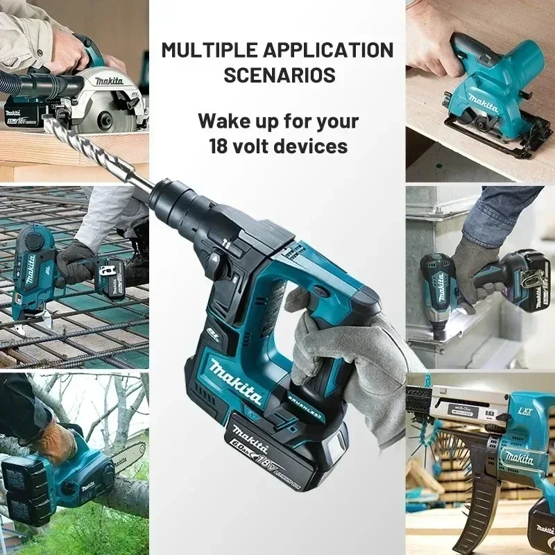 

100% Оригинальный литиевый аккумулятор Makita 6 Ач для Makita 18 В (BL1860B, BL1840, BL1830B, BL1850B, BL1850, BL1860, BL1815) – Замена