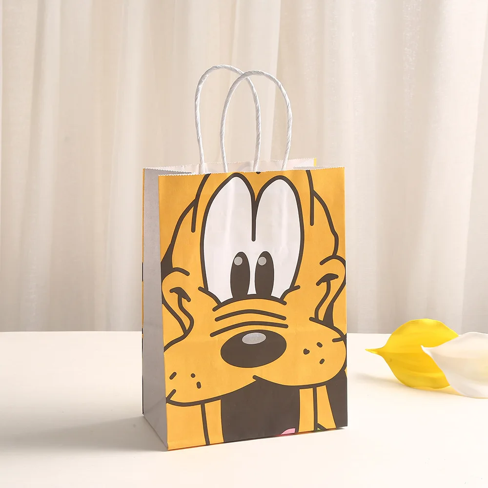 Disney Mickey Minnie Mouse party paper gift bag for Happy Birthday party decor for kid boy girl favor birthday party decor