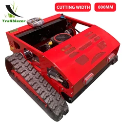 Best 16HP 452CC Remote Control Robot Lawn Mower Gasoline Powered Garden Grass Cutter Cutting Width 800MM Trimmer