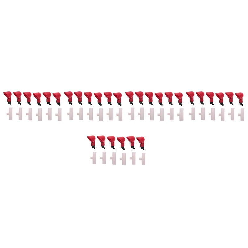 

Chicken Waterer Cups, Chicken Waterer Feeder Tee Fittings, Automatic Chicken Waterer For Chicken Ducks Quail 30Pcs