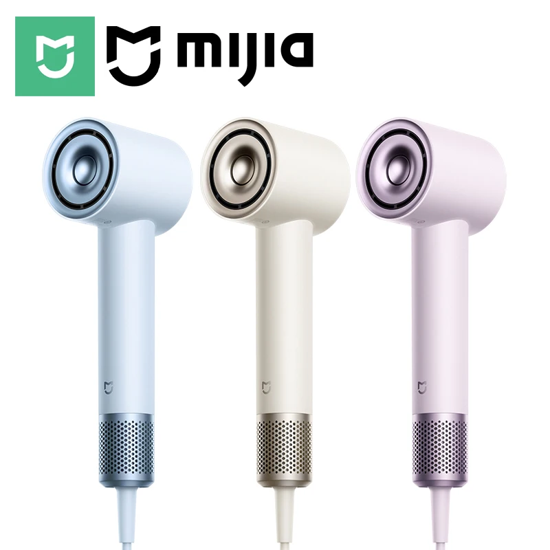 

Высокоскоростной ионный фен MIJIA, уход за волосами с использованием ионов воды, 57 ° Интеллектуальный контроль температуры, 220В, китайская версия (с адаптером)