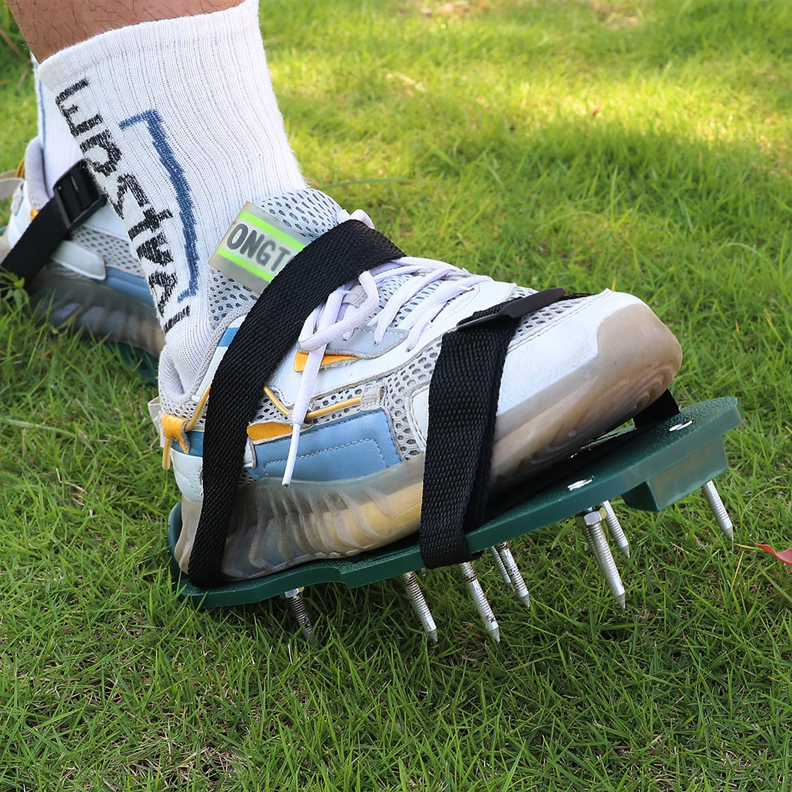 

8pcs Lawn Aerator Sandals Fixing Band Gardening Floor Aerator Shoes Strap For Boots Outdoor (Shoes Is Not Included)