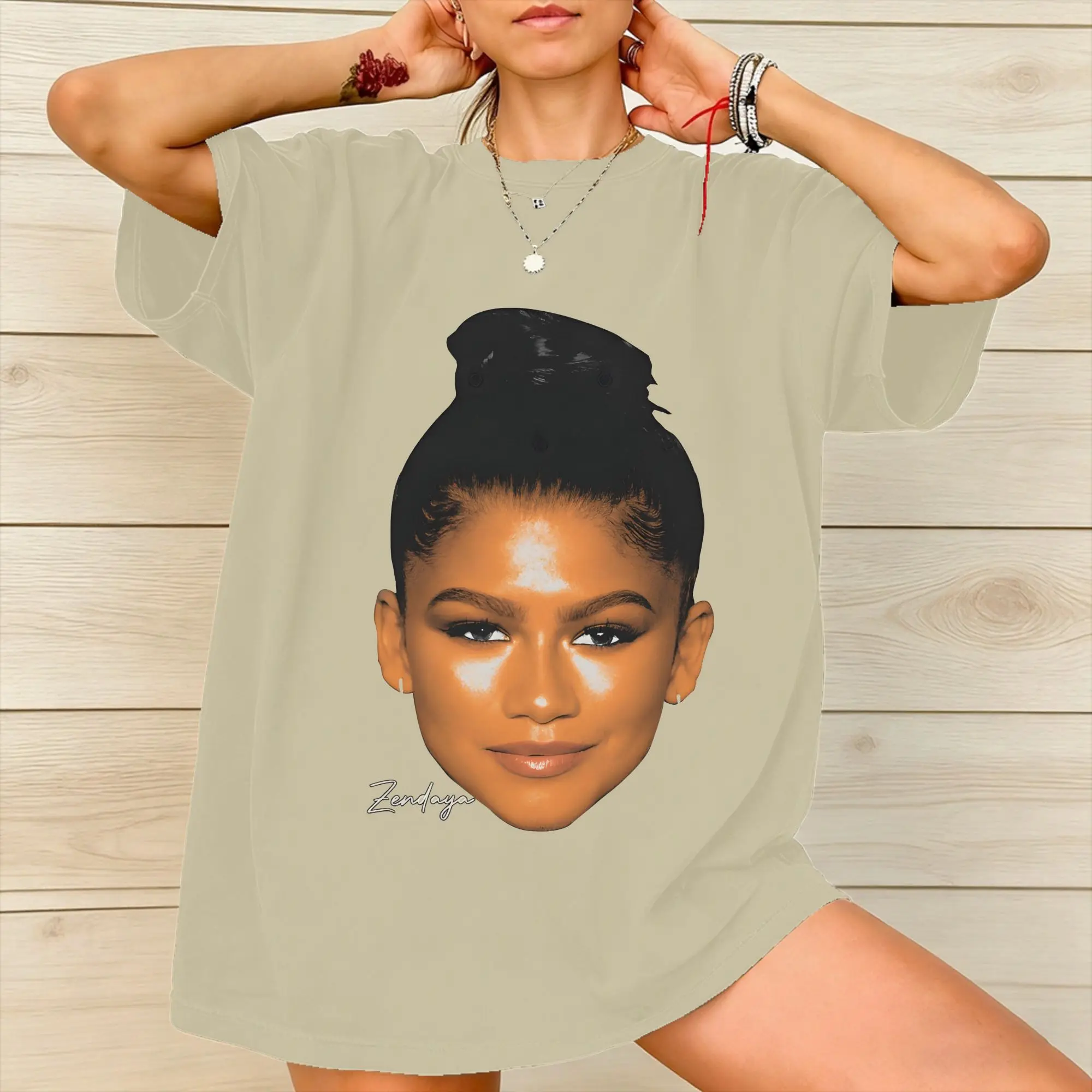Men Women Ruby Rue Zendaya T Shirt Cotton Graphic Printing Tee Shirts  Clothing Outfits