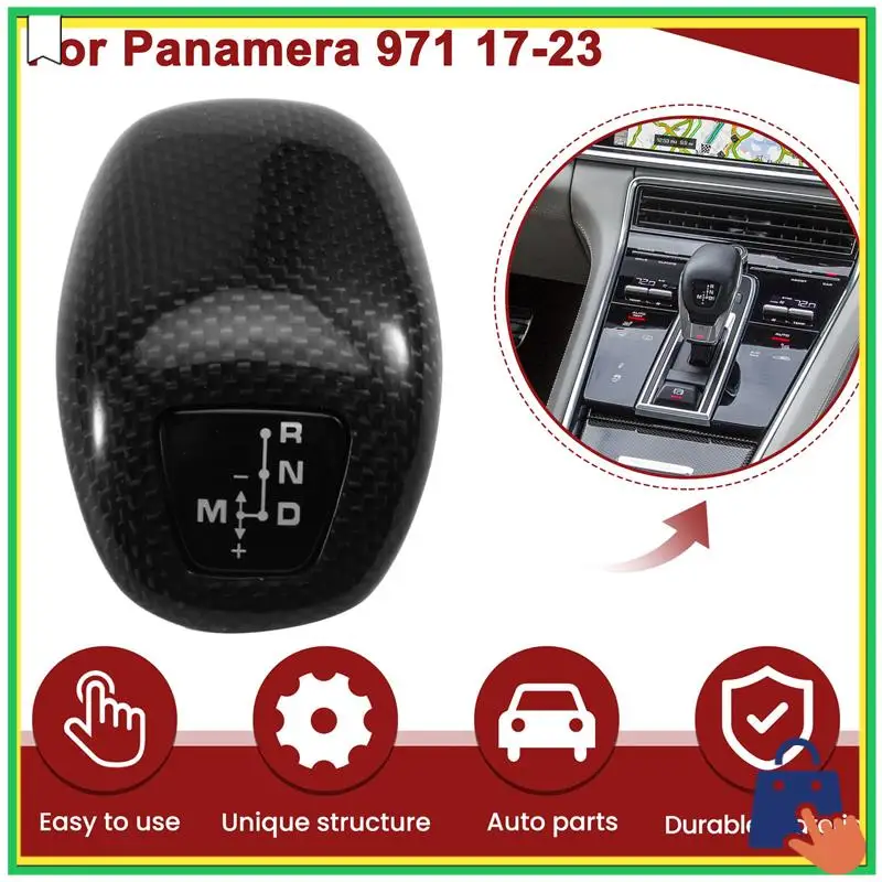 

Advanced Replacement Real Carbon Fiber Car Gear Head Suitable Knob Car Interior Trim Parts For Porsche