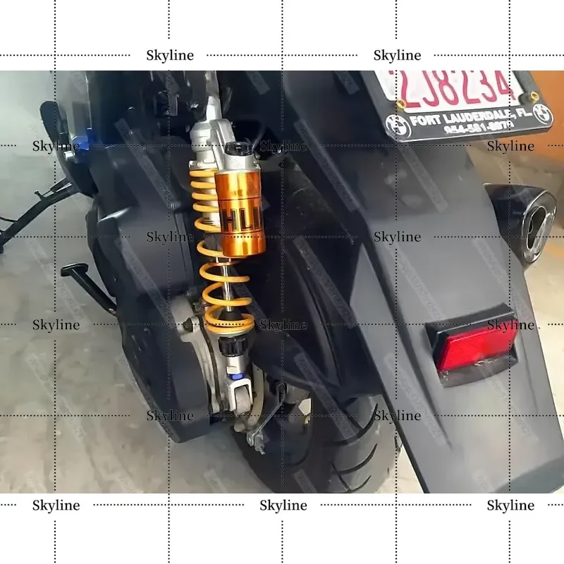 For Jinzhan Fourth Generation Modified NMAX155 XMAX PCX Motorcycle Rear Shock Absorption Damping Adjustable Olins